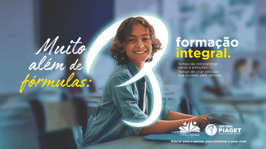 Menina feliz Sistema Piaget e Colégio ESCALA